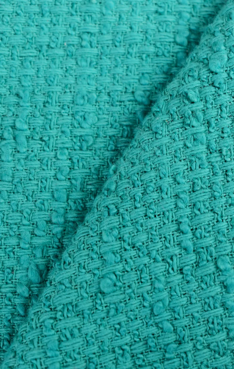 Tweed misto cotone strutturato