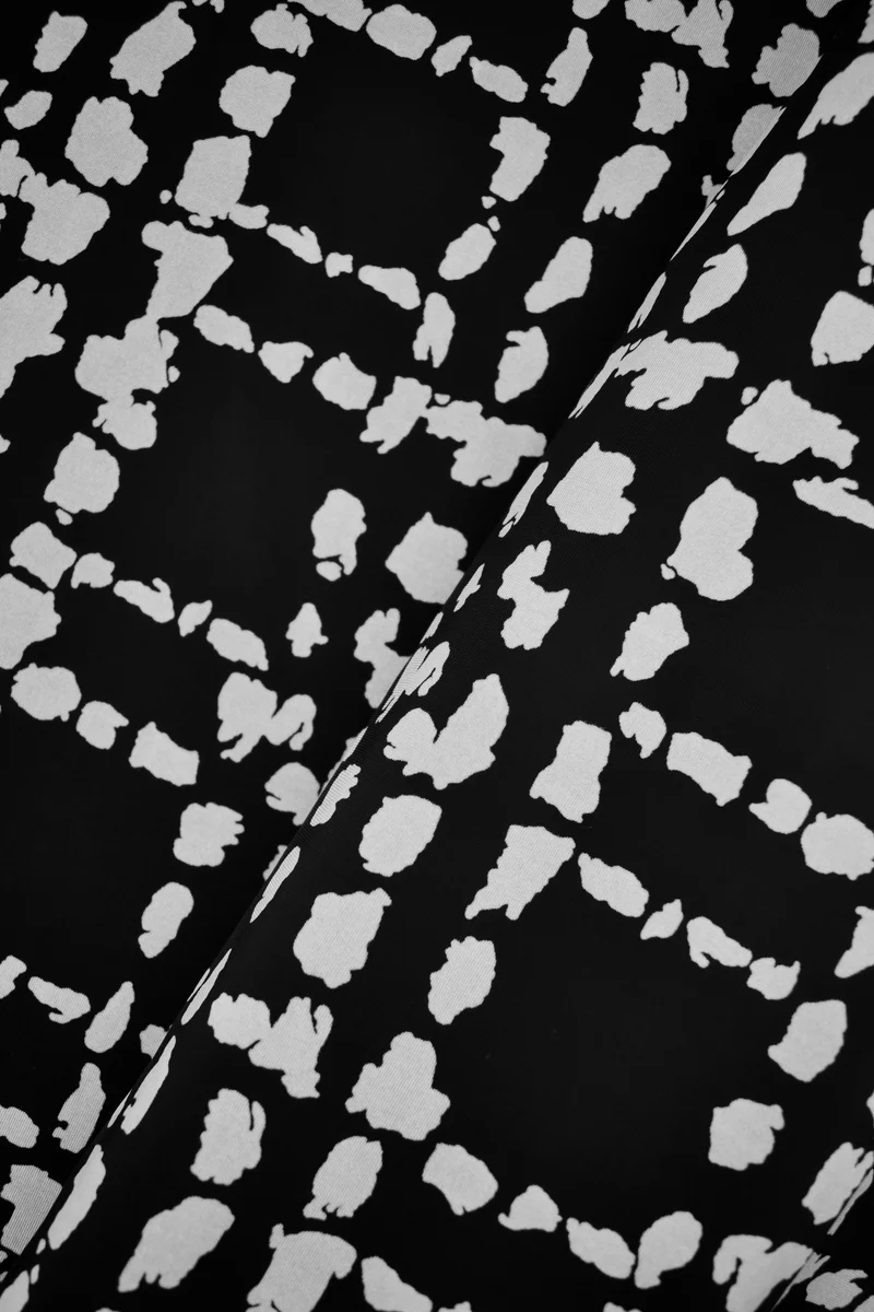 Jersey di viscosa stampato elasticizzato