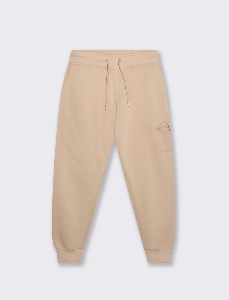 Pantaloni jogger in felpa con tasche - Sabbia