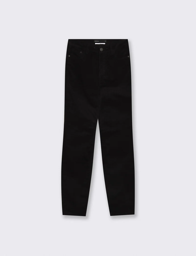Pantalone skinny con vita regolare - Nero
