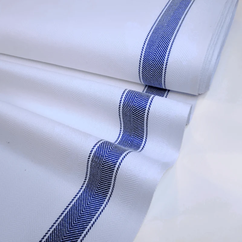 Tessuto H 60 cm per Asciugapiatti spinato - BIANCO RIGA BLU