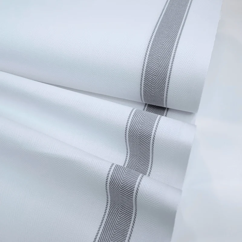 Tessuto H 60 cm per Asciugapiatti spinato - BIANCO RIGA GRIGIO