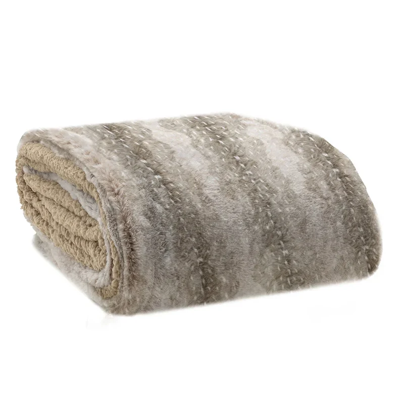 Plaid Maxi 130x170 cm Himalaya Himalayan Home Fur Beige