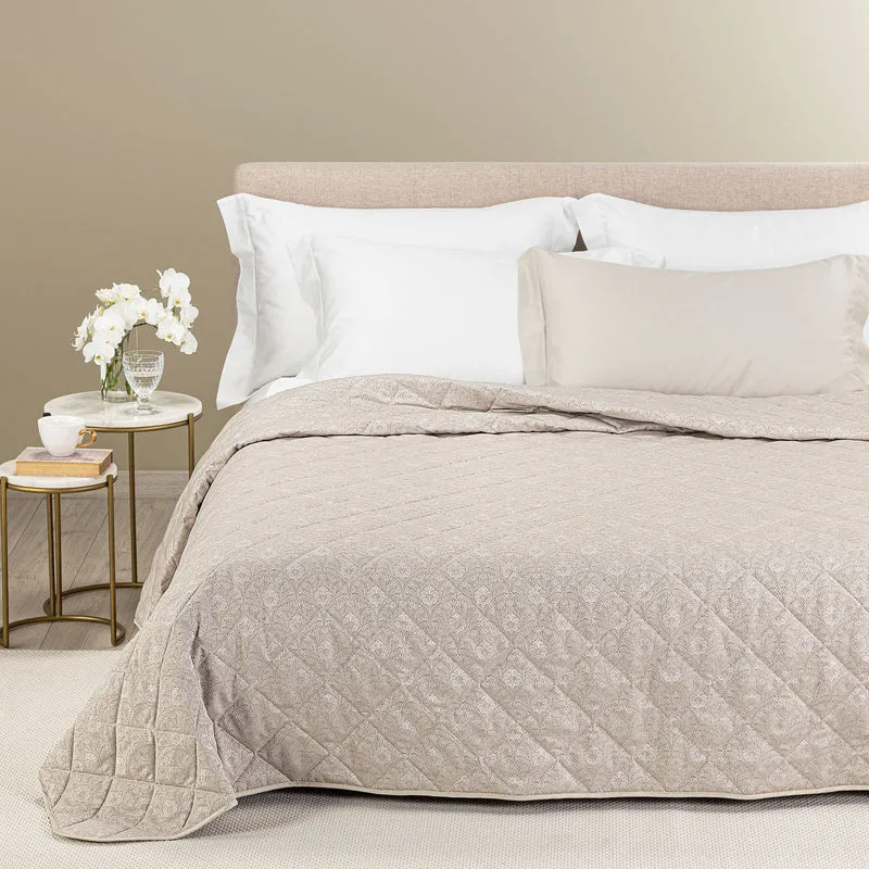 Copriletto Primaverile Danubio in Raso Jacquard 80 gr/mq
