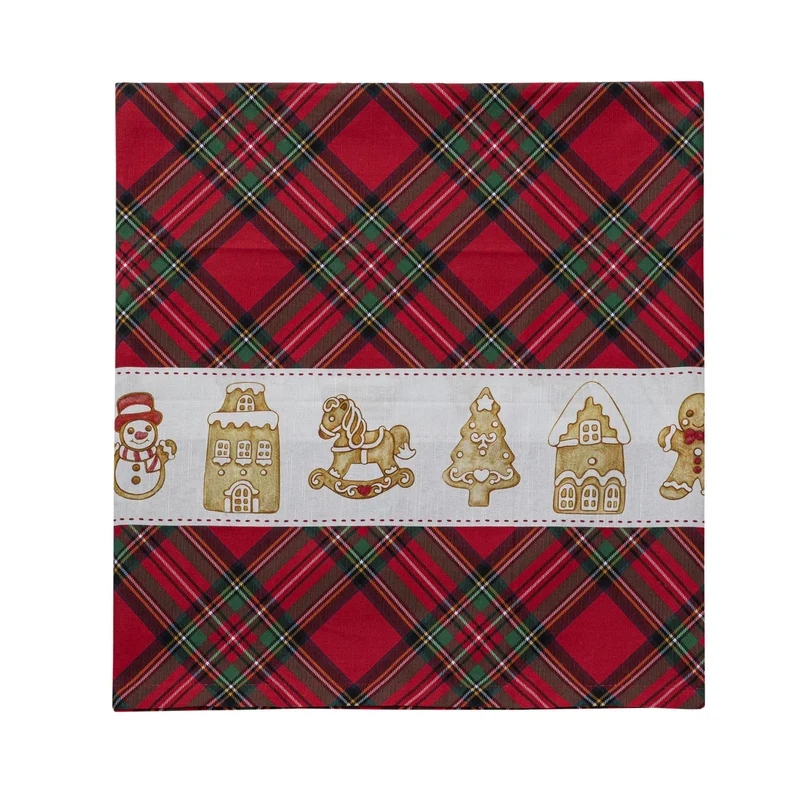 THUN® Tovaglia 160x270 cm Thunland Gingerbread Red