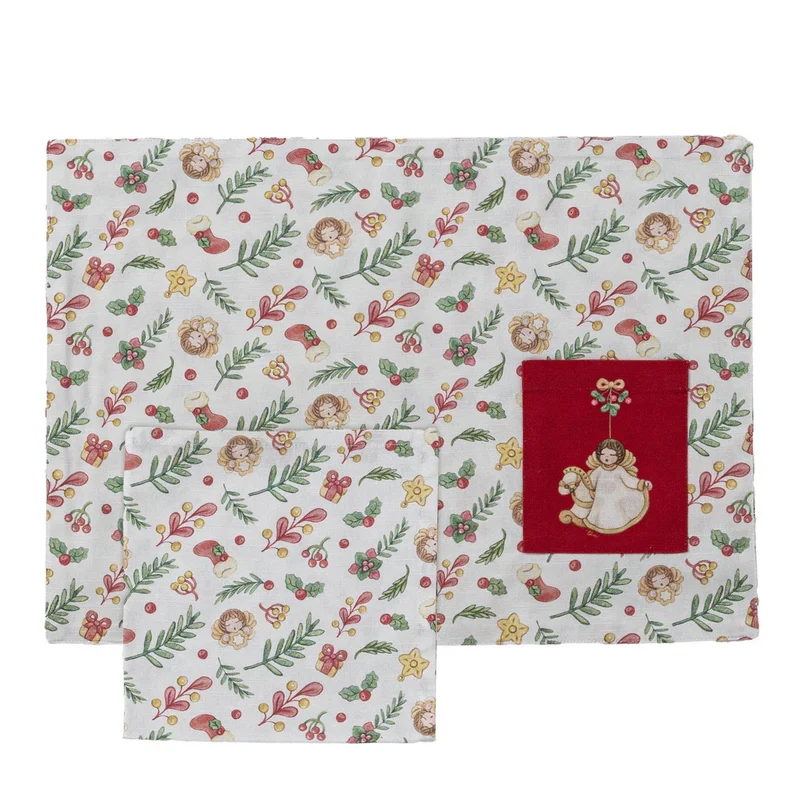THUN® Tovaglietta Colazione Sorprese di Natale Christmas Multicolor