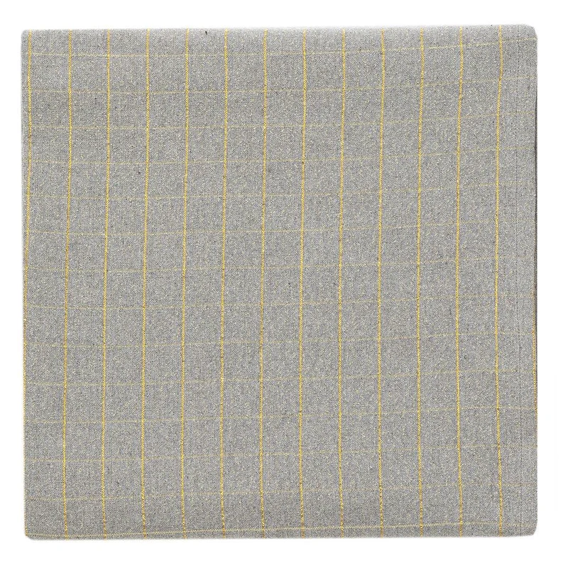 Tovaglia Tinta in Filo 140x240 cm Himalayan Home Grid Grey