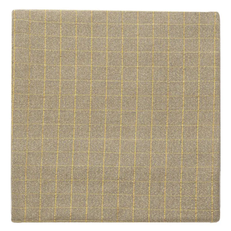 Tovaglia Tinta in Filo 140x240 cm Himalayan Home Grid Beige