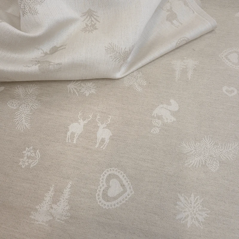 Tovagliato Fiandra in Misto Lino H 180 cm - BOSCO SABBIA