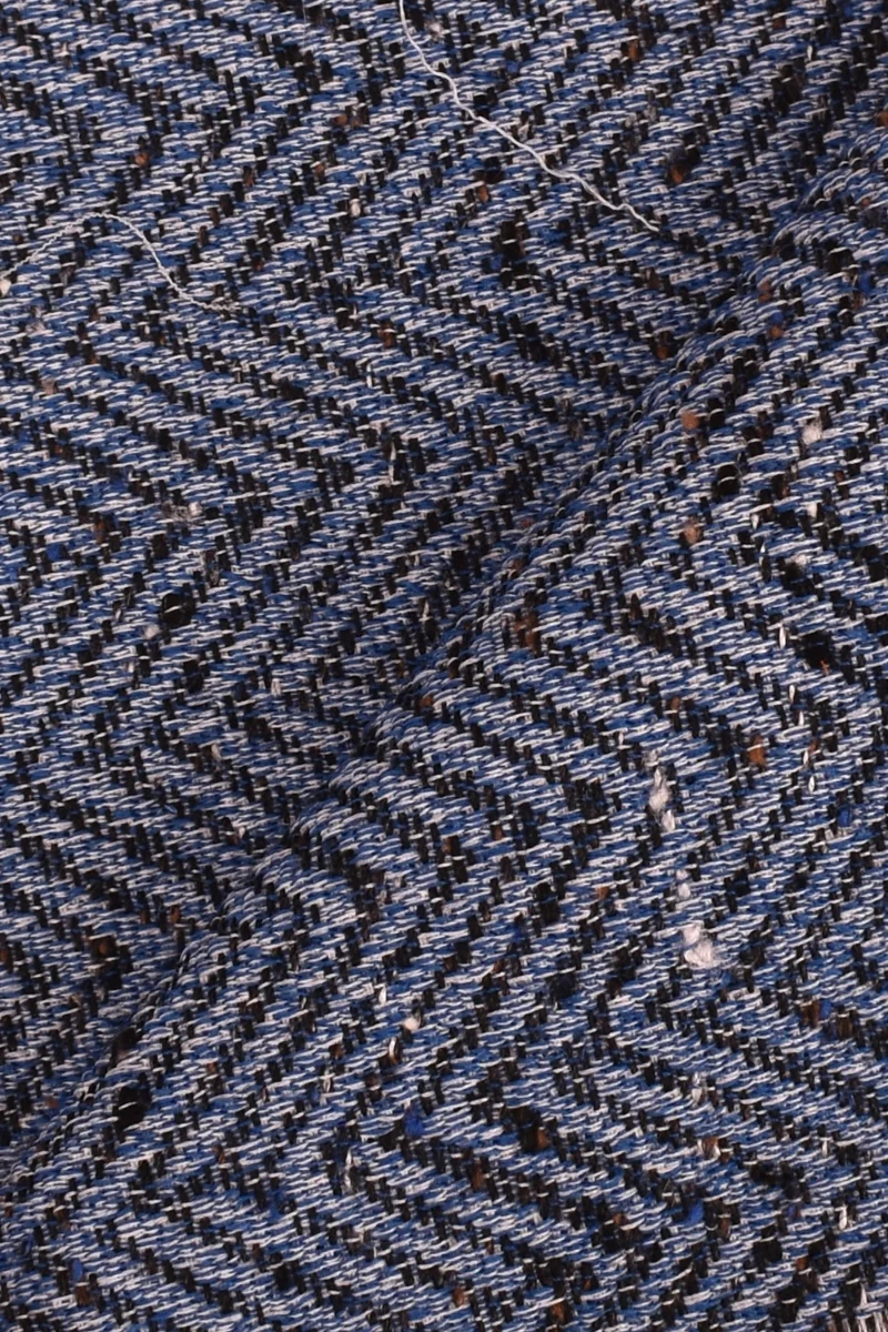 Jacquard misto cotone, lana, viscosa e seta