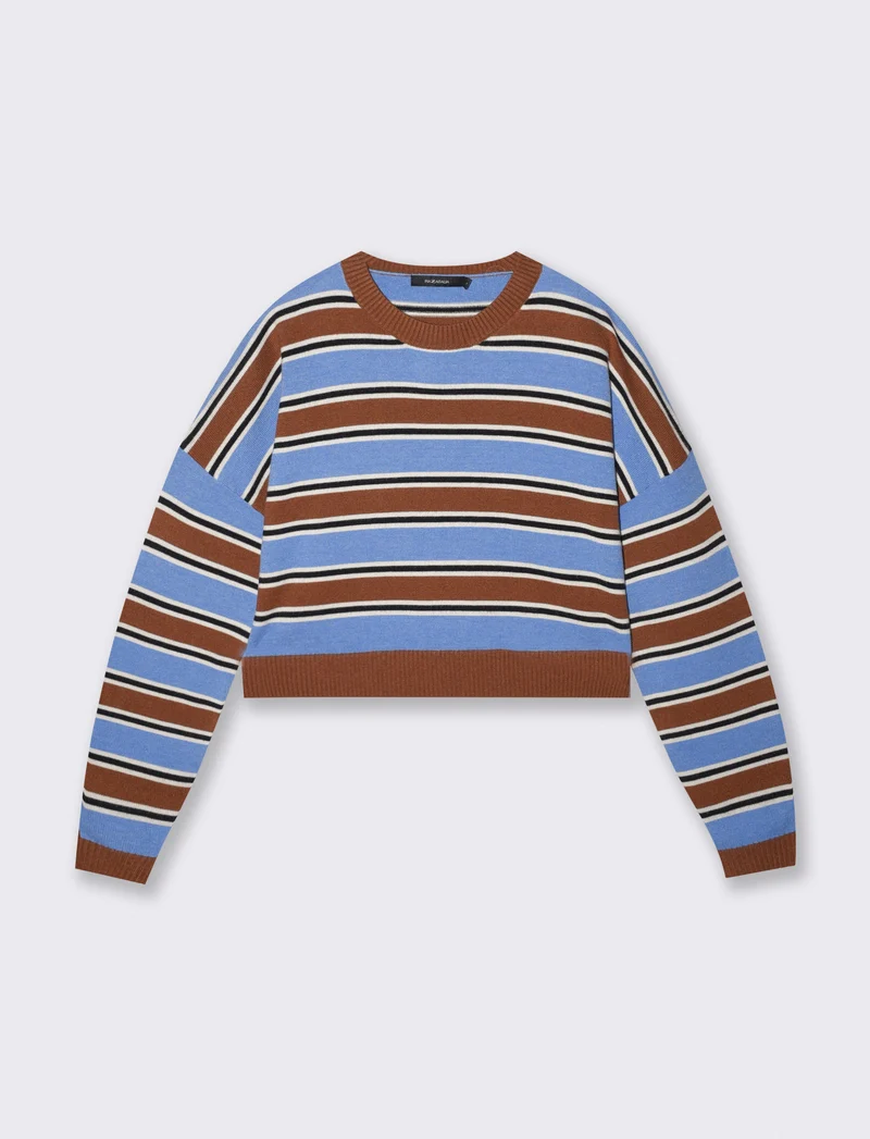 Maglia crop con manica a T stylish - Var 4