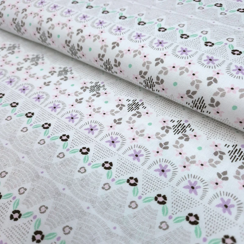 Cotone Americano H 110 cm - MOTIVO FLOREALE MINUTO