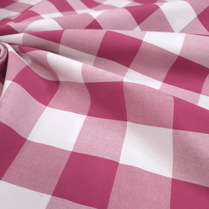 Tessuto Misto Cotone H 300 cm - QUADRO AMARENA