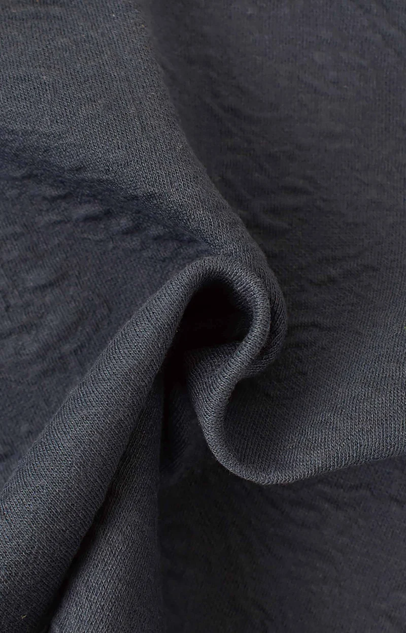 Punto milano jacquard in cotone stretch