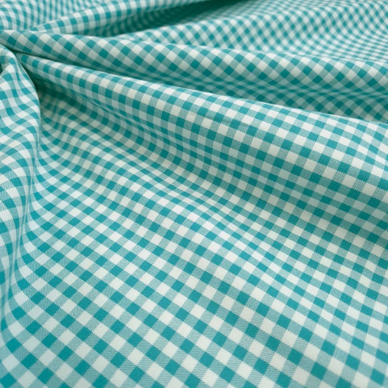 Tessuto Misto Cotone H 300 cm - QUADRETTO TIFFANY