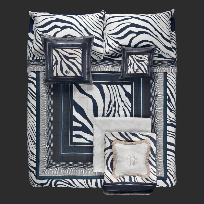 Completo Copripiumino Frame-zebrage Roberto Cavalli
