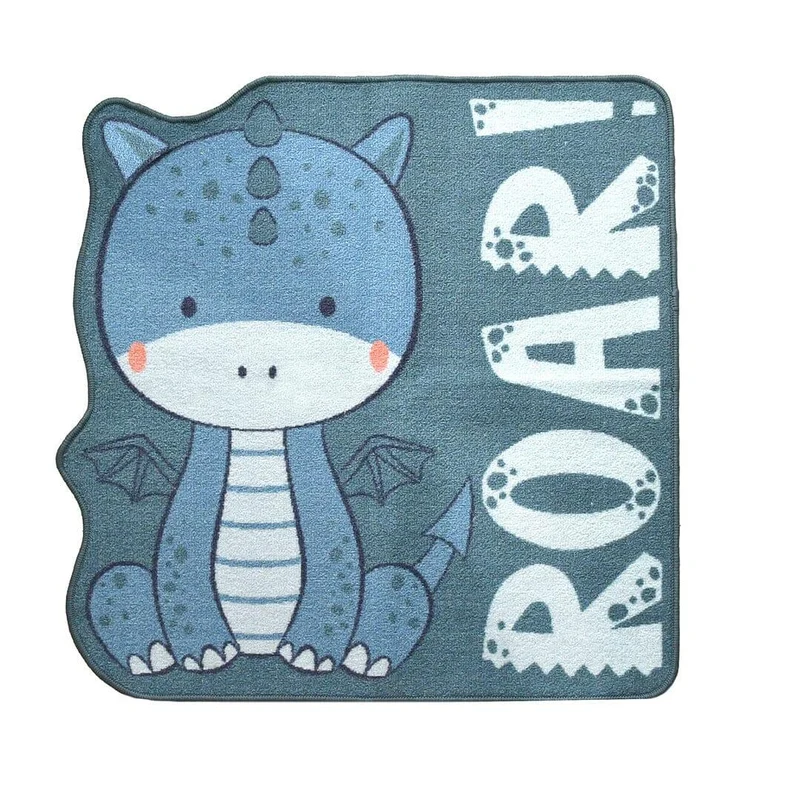 Tappeto Sagomato Funny 80x80 cm Dragon Teal