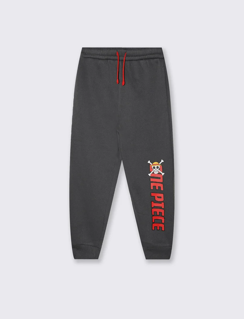 Jogger One Piece in cotone grigio piombo - Grigio piombo