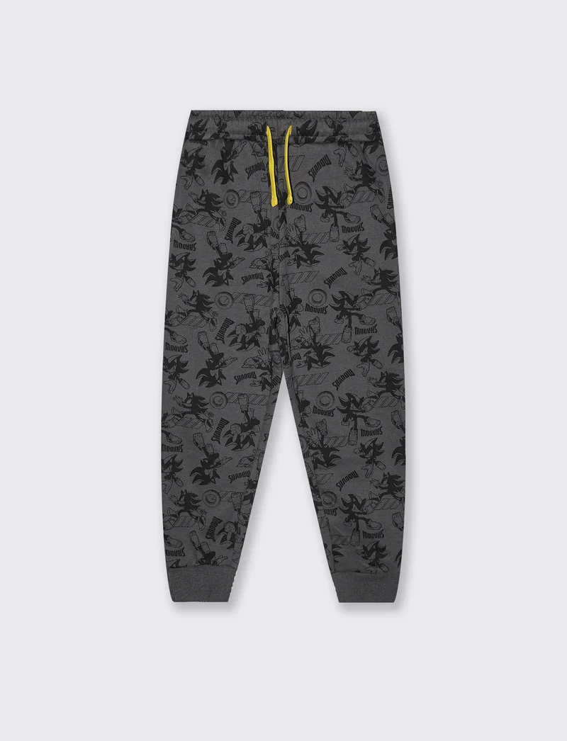 Jogger Sonic in cotone grigio con elastico - Fantasia