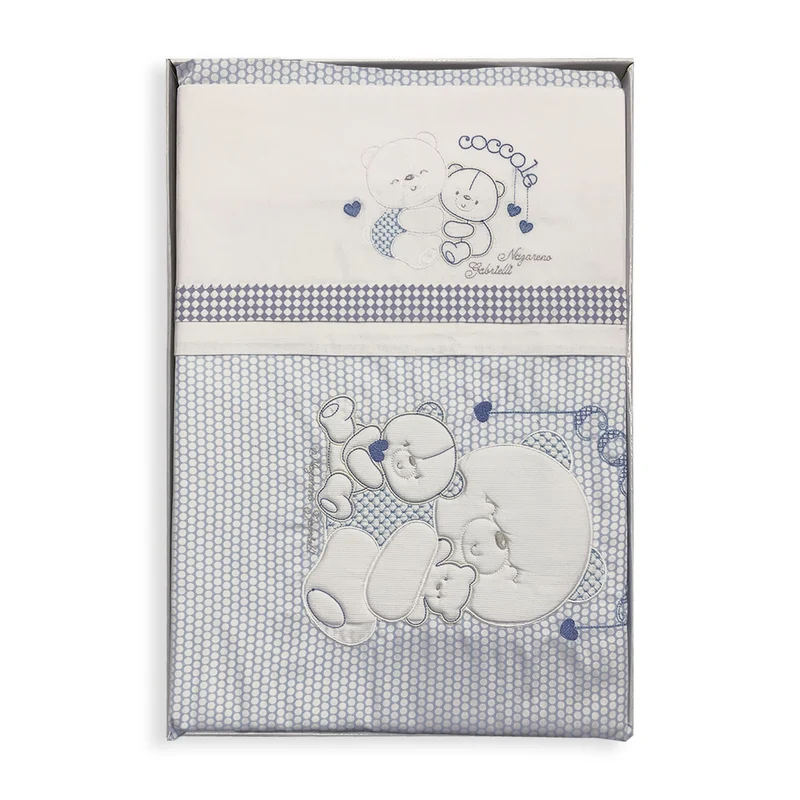 Coordinato culla carrozzina ricamato Nazareno Gabrielli neonato set 5 pezzi 5793