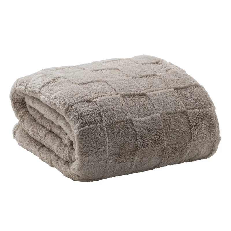 Coperta 150x200 cm Juniper Gin Tinta Unita Beige