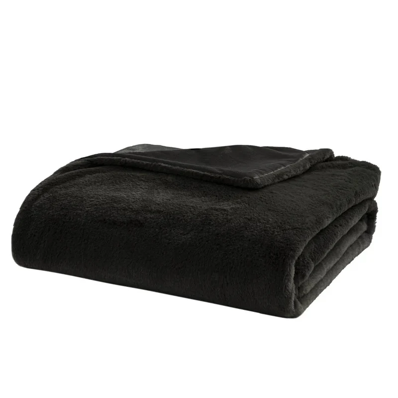 Coperta Artemisia 150x200 cm Absinthe Tinta Unita Dark Grey