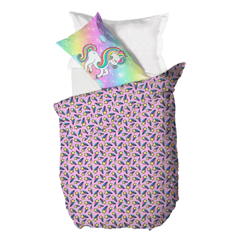 Parure Copripiumino Singolo Kids in Cotone Twinkle Multicolor