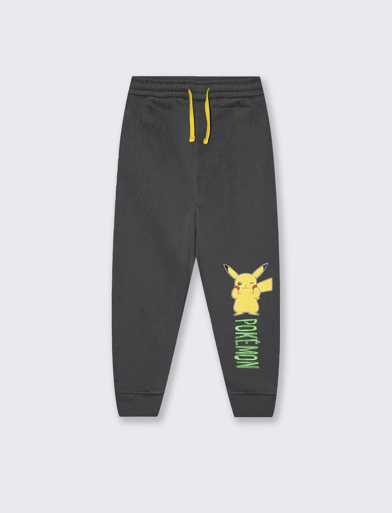 Jogger Grigio con Stampa Pokemon - Grigio piombo
