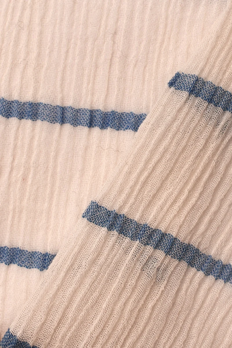 Créponne 100% cotone a righe