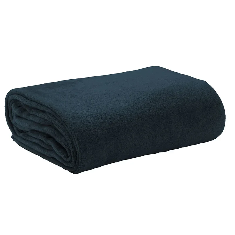 Coperta 150x200cm Whisky Tinta Unita Ottanio