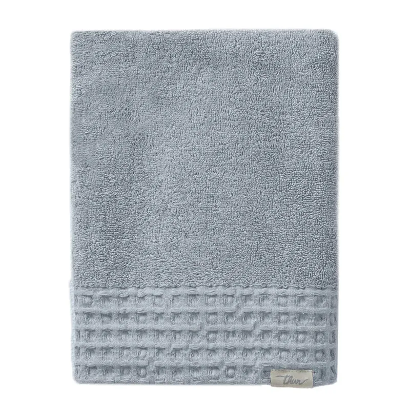 THUN® Asciugamano Telo Doccia Iconic Elegance 90x140 cm Tinta Unita Light Blue