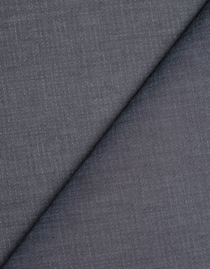Jacquard stretch in cotone fantasia a pois
