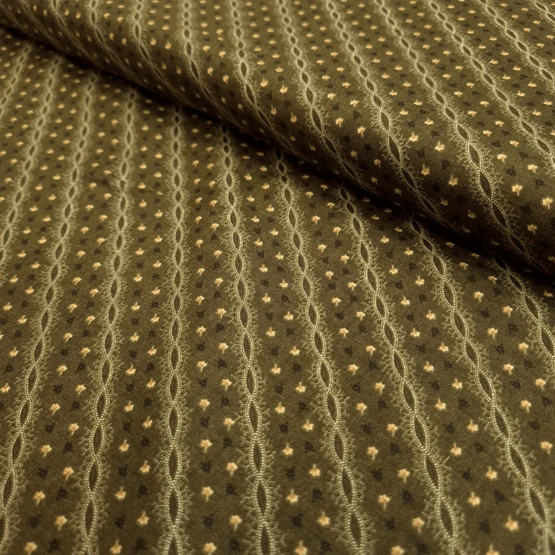 Cotone Americano H 110 cm - CATENELLA FLOREALE/VERDONE