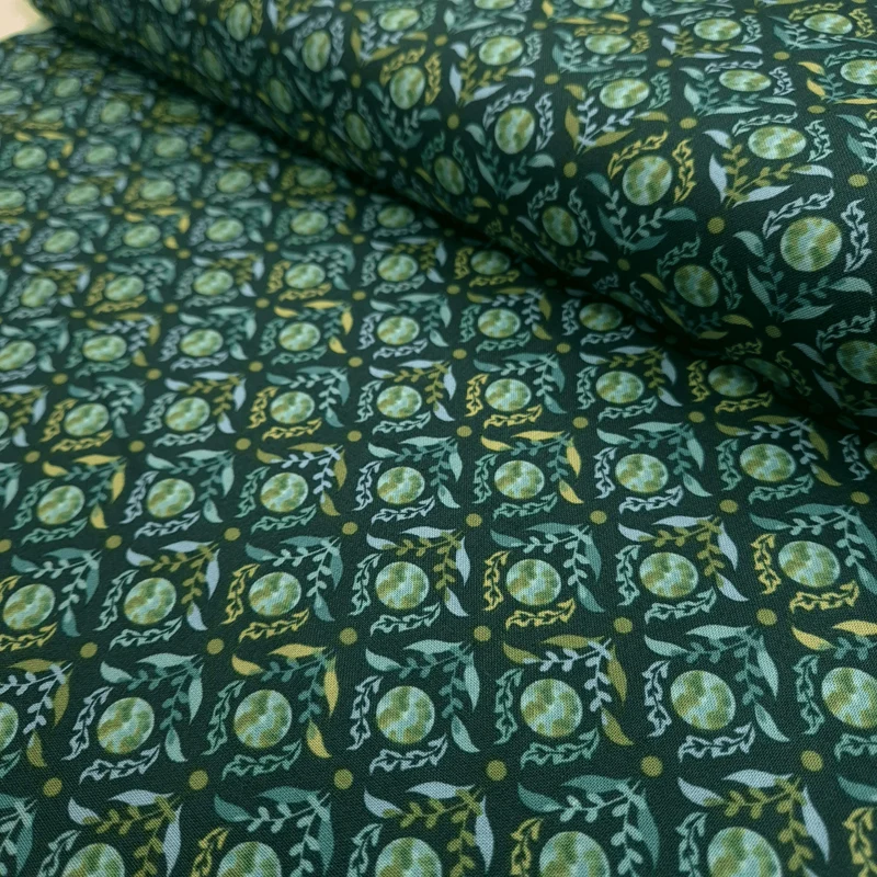Cotone Americano H 110 cm - FANTASIA VERDE