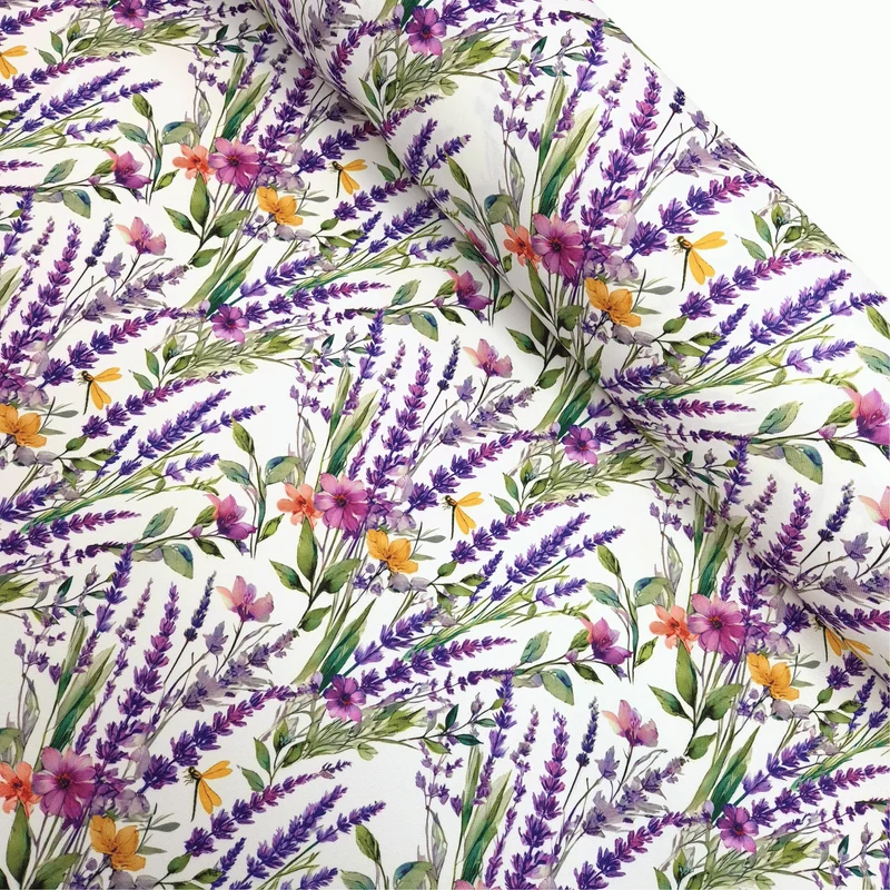 Tessuto no stiro H 160 cm - LAVANDA