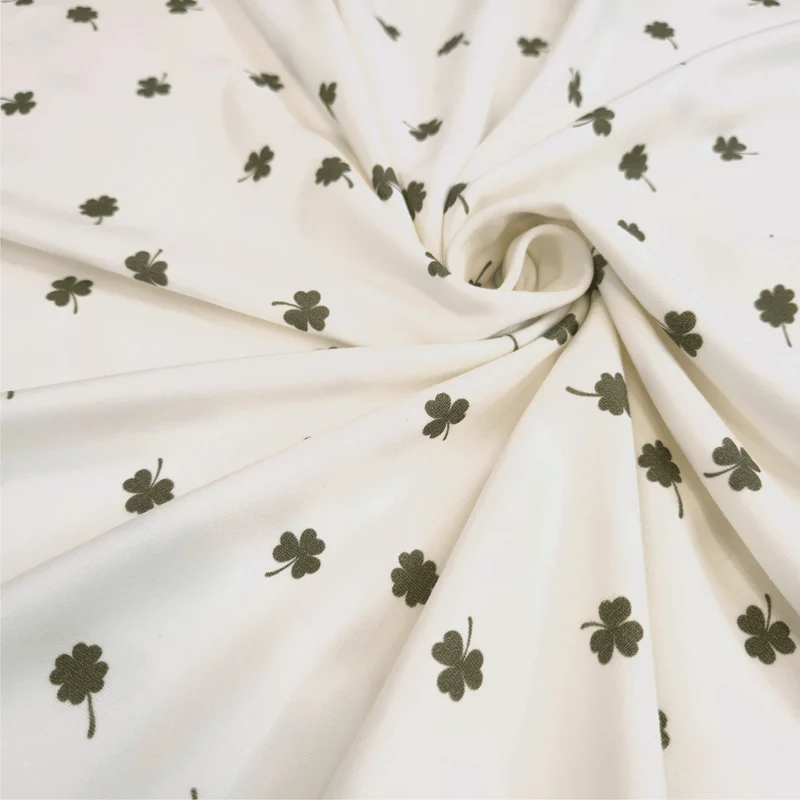 Jersey di Cotone H 150 cm - TRIFOGLIO