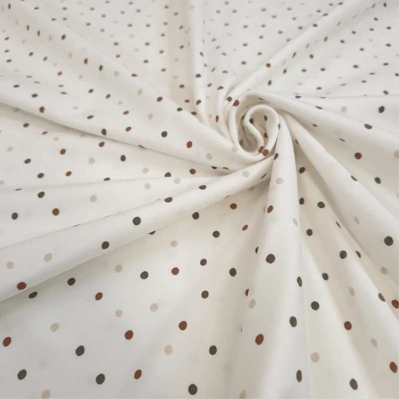 Jersey di Cotone H 150 cm - POIS COLORATI