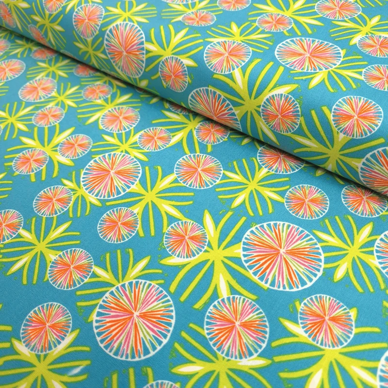 Cotone Americano H 110 cm - FIORI A RUOTA