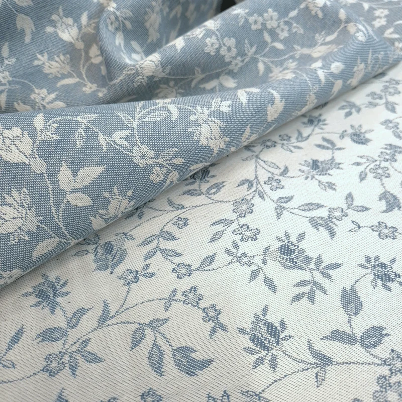 Tovagliato Fiandra di Cotone H 180 cm - FIORELLINI POLVERE
