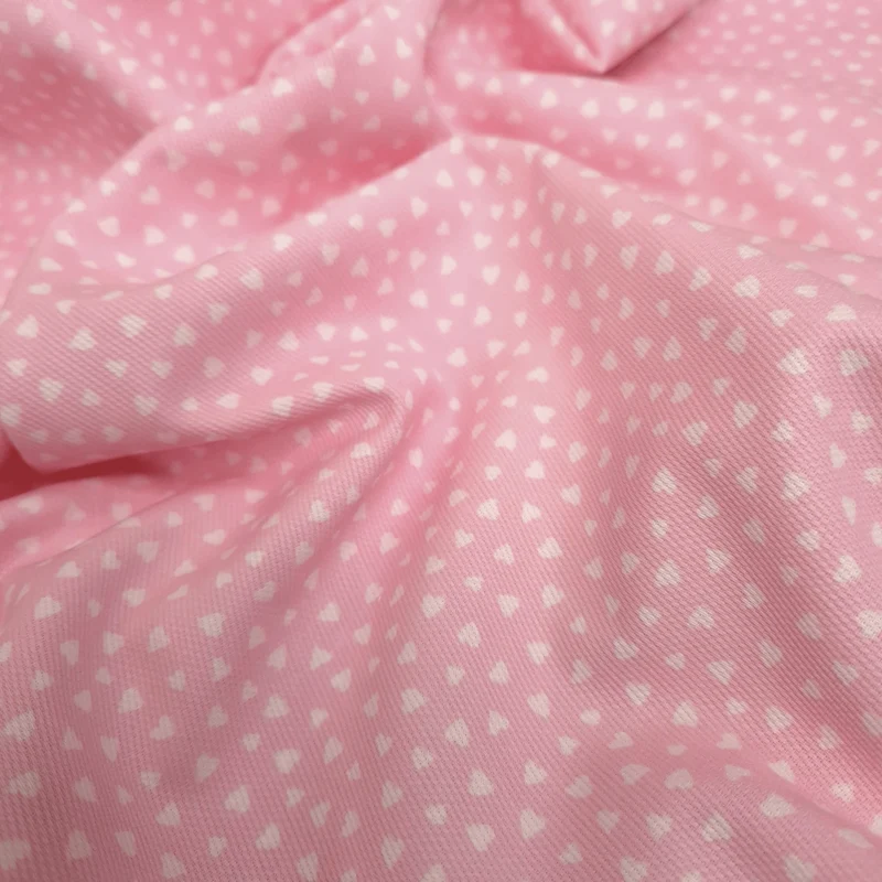Piquet millerighe H 150 cm - COORDINATO ROSA BABY