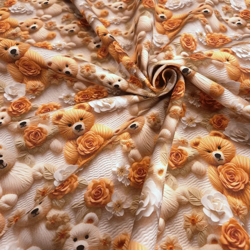 Cotone Fondo Panama Stampa Digitale 3D H 280 cm - ORSETTI