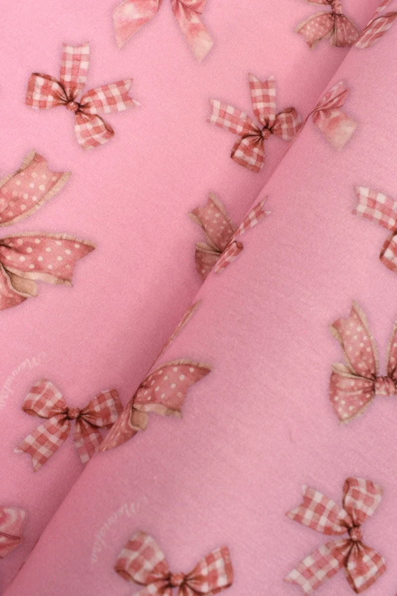 Jersey stretch in cotone fantasia a fiocchi