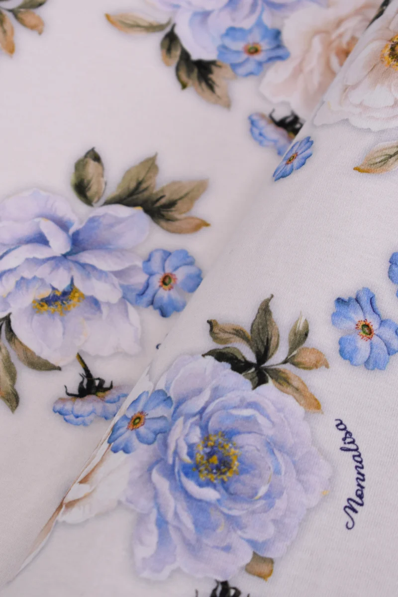 Jersey stretch in cotone fantasia floreale