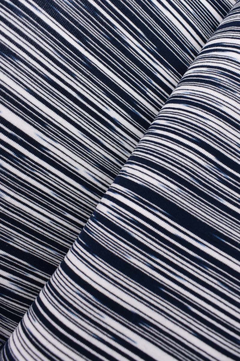 Jersey rigato bicolor in 100% cotone