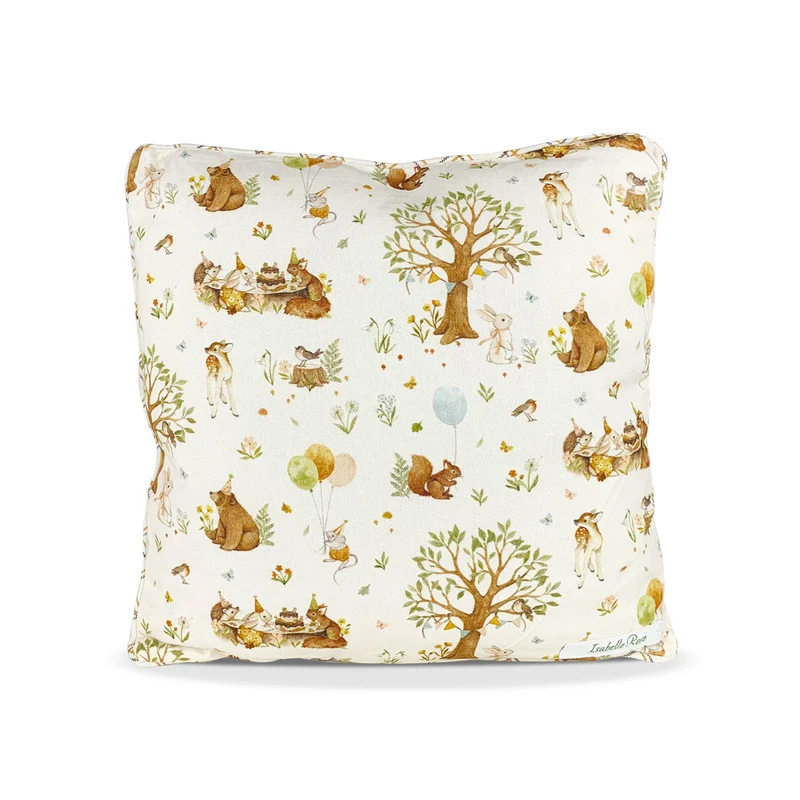 Cuscino arredo Isabelle Rose Shabby Chic Forest party 40x40 cotone Vintage 5411