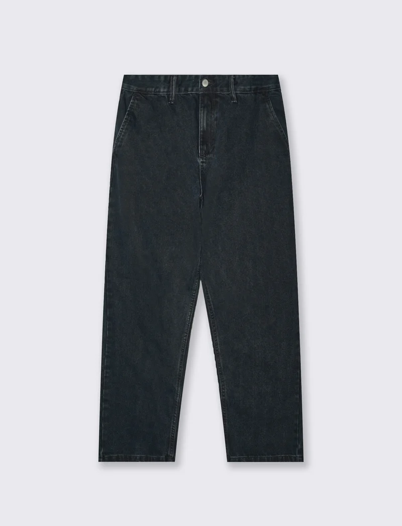 Jeans Chino Blu Black Straight Fit - Nero