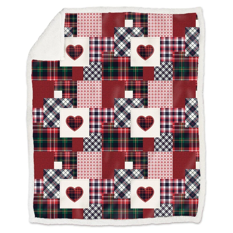 Plaid Morbidotto in MicroPile Fantasia Stampata - Saint Veran