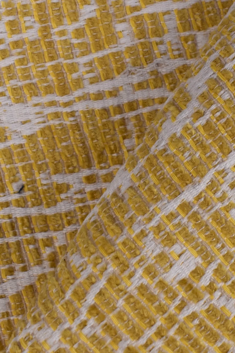 Jacquard misto cotone e lino