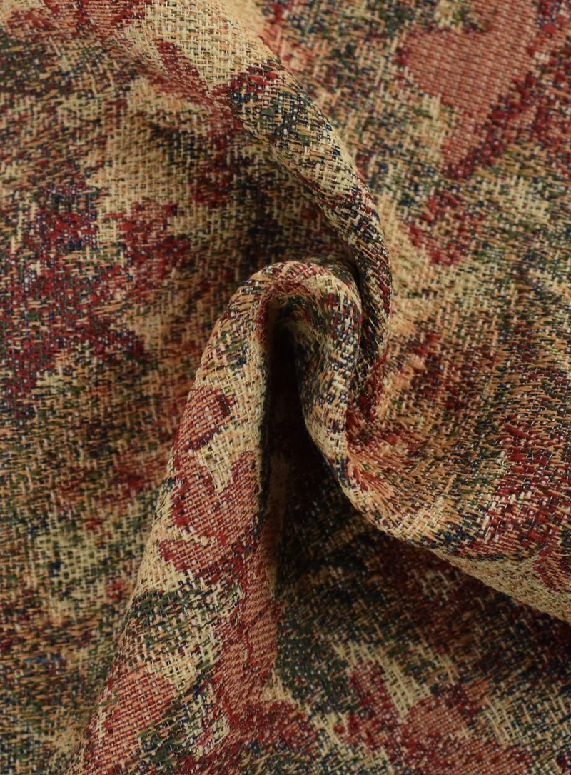 Jacquard misto cotone e lino
