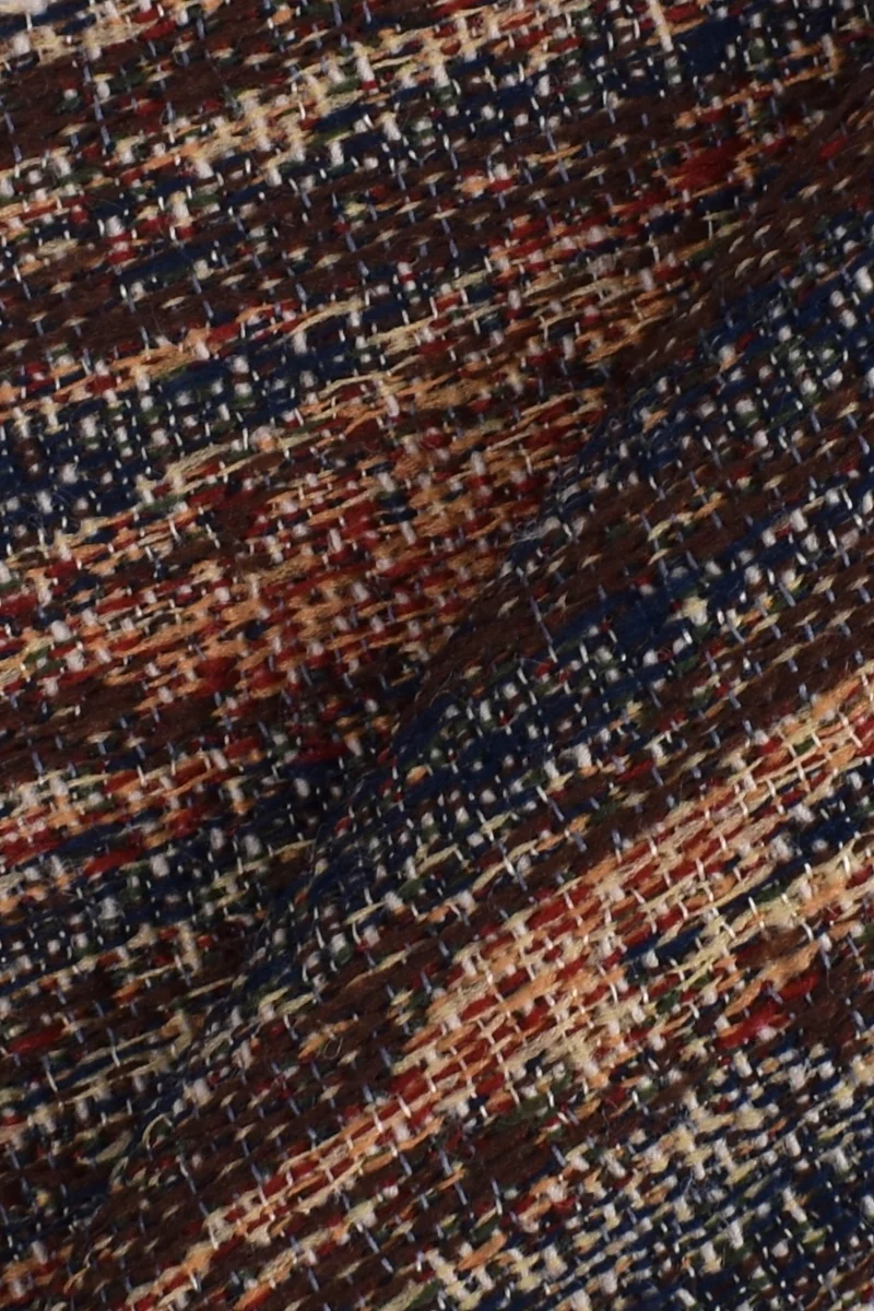 Jacquard misto cotone e lino